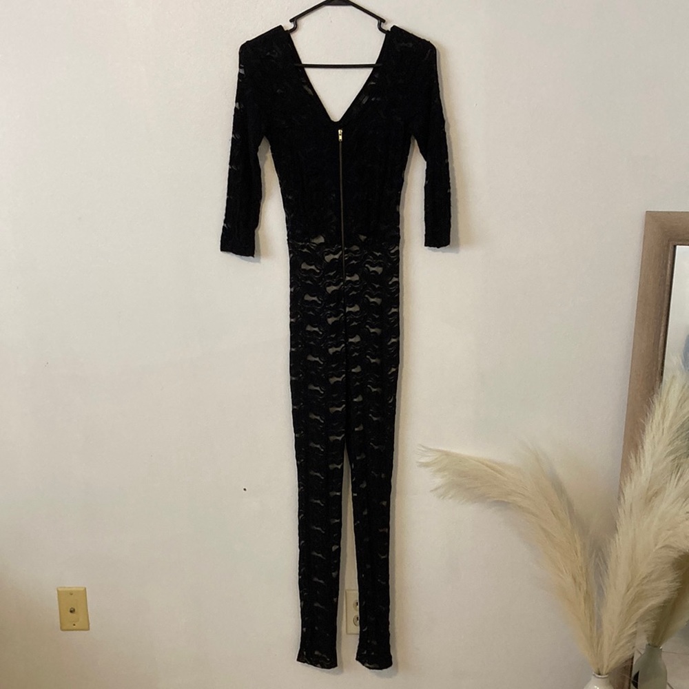 Black lace jumpsuit